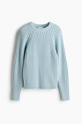 H & M - Pullover in Rippstrick - Blau - Damen | H&M (DE, AT, CH, NL, FI)