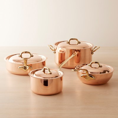 Mauviel Copper 8-Piece Cookware Set | Williams-Sonoma