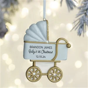 Baby Boy Carriage<sup>©</sup> Personalized Ornament | Personalization Mall