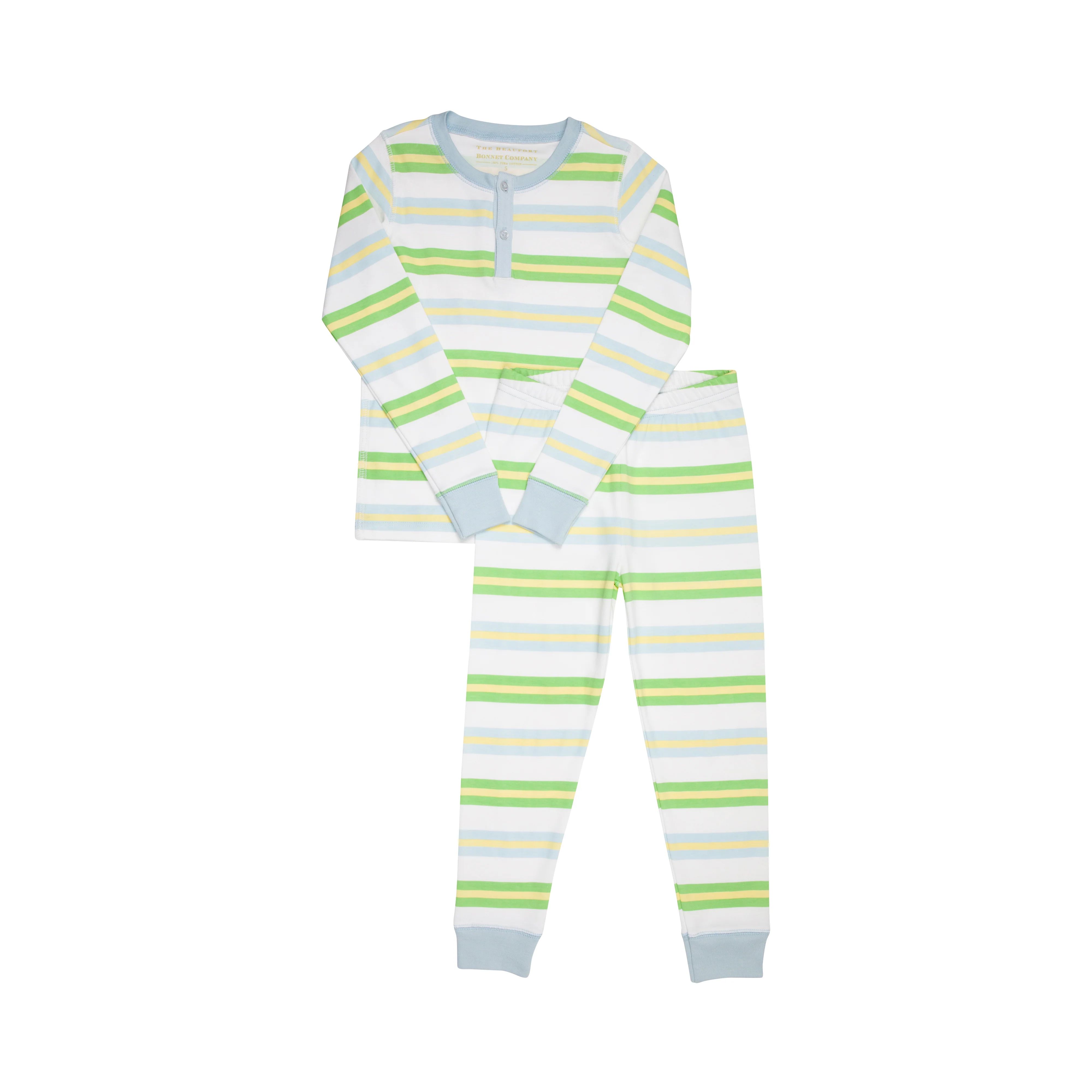 Sutton's Sweet Dream Set (Unisex) - Seacrest Stripes with Buckhead Blue | The Beaufort Bonnet Company