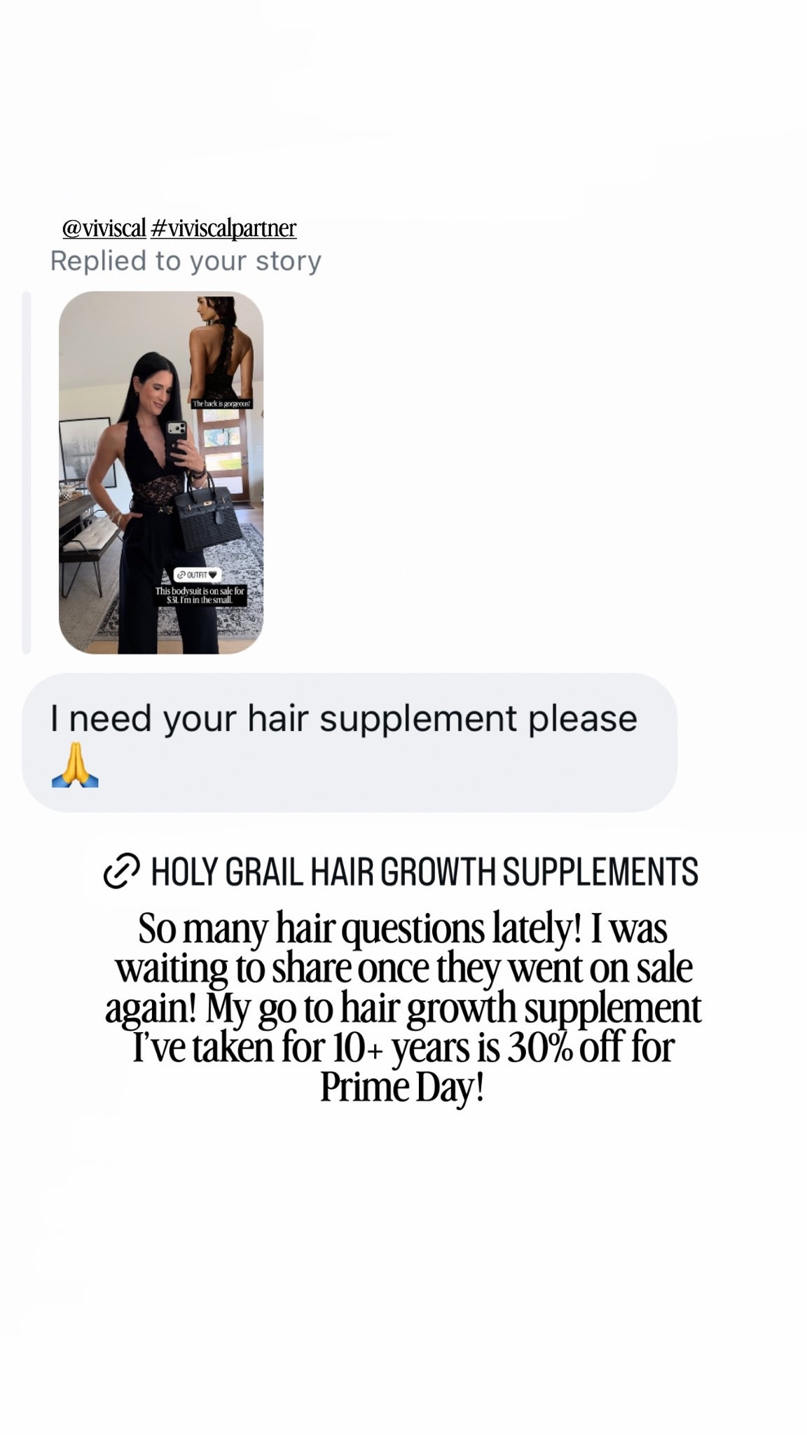My tried and true hair growth supplements and thickening shampoo and serums are all up to 50% off for prime day. My hair supplements are 25% off and the men’s version is on sale as well.