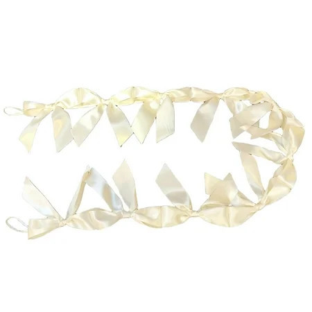 Satin Bow Garland, Cream, 6', Easter by Way To Celebrate | Walmart (US)
