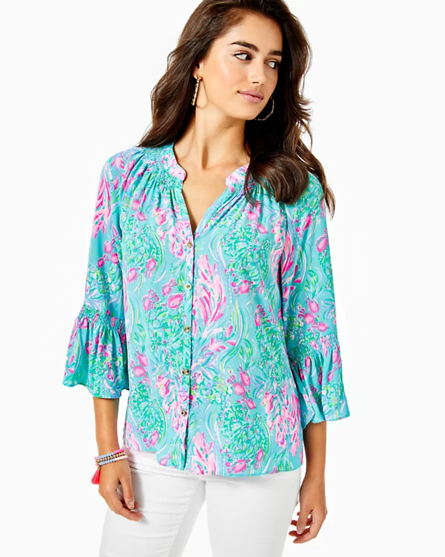 Dakota Button Down Top | Lilly Pulitzer
