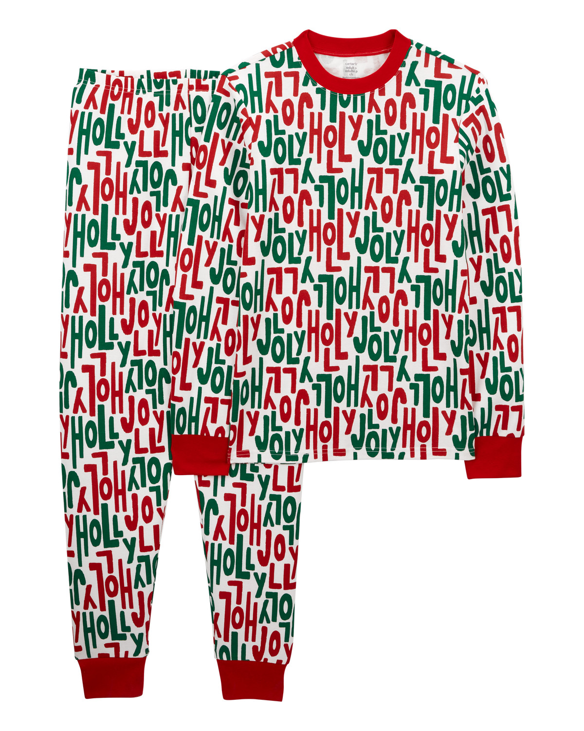 Adult 2-Piece Holly Jolly Christmas 100%  Cotton Pajamas - Carter's | Carter's | Carter's Inc