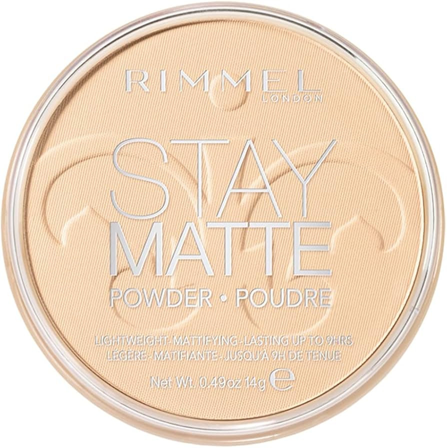 Rimmel London Stay Matte - 001 Transparent - Pressed Powder, Lightweight, High Coverage, Shine Co... | Amazon (US)
