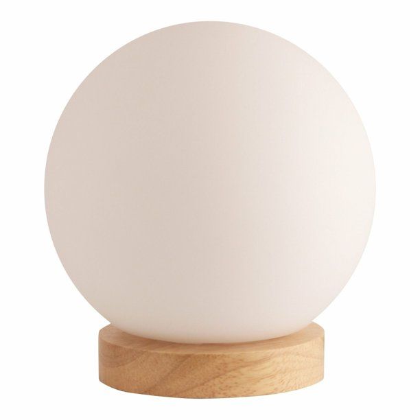 Iris Glass Ball Table Lamp With 6 Watt 550 Lumen 2700k Led Bulb - Walmart.com | Walmart (US)