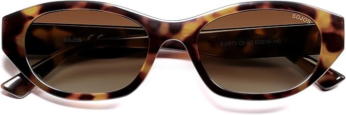 SOJOS Trendy Rectangle Polarized Sunglasses For Women Men Retro Sun Glasses Narrow Square 90s SJ2... | Amazon (US)