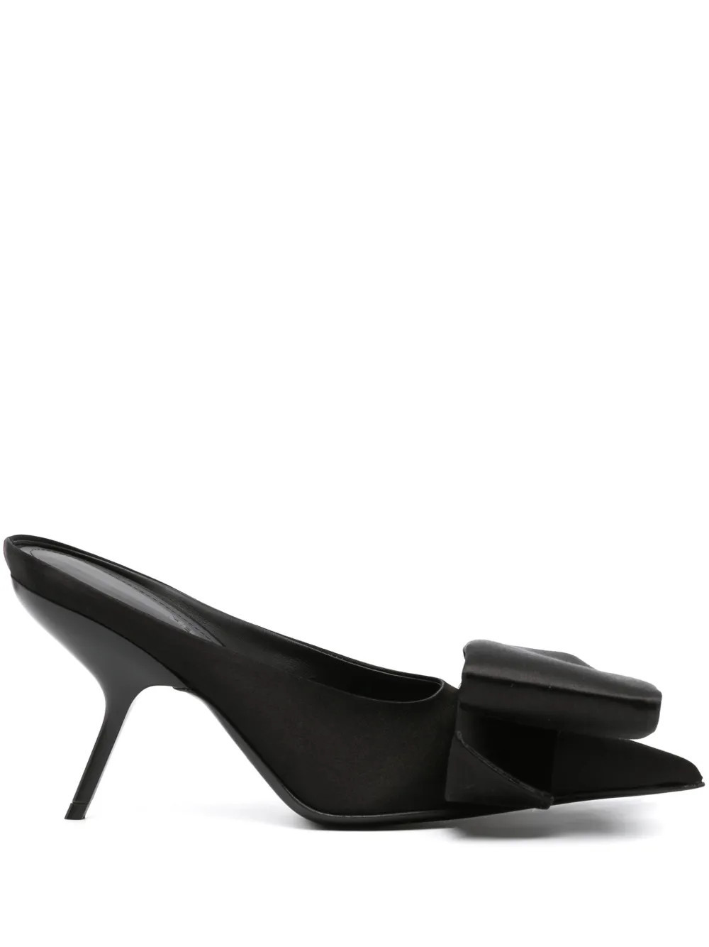 Ferragamo pointed-toe 90mm leather mules - Black | Farfetch Global
