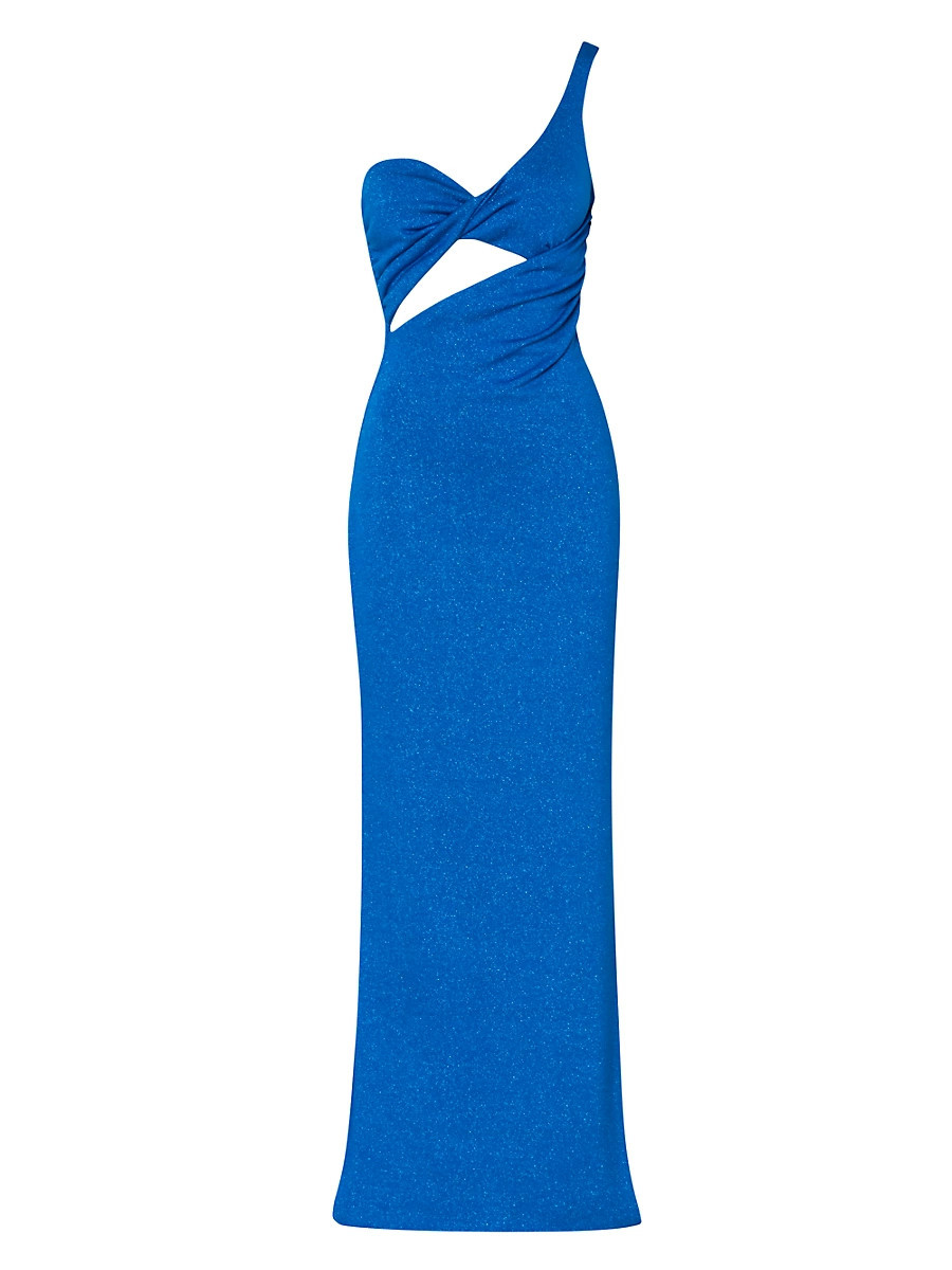 Women's Sarakiniko Arrecife One-Shoulder Maxi Dress - Noche Azul - Size Medium | Saks Fifth Avenue