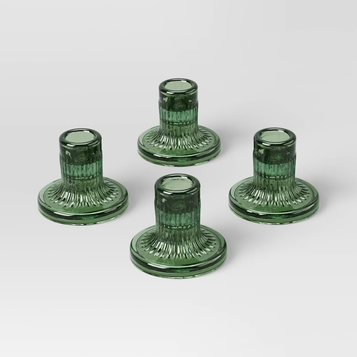 4pk Glass Taper Candle Holder - Room Essentials™ | Target