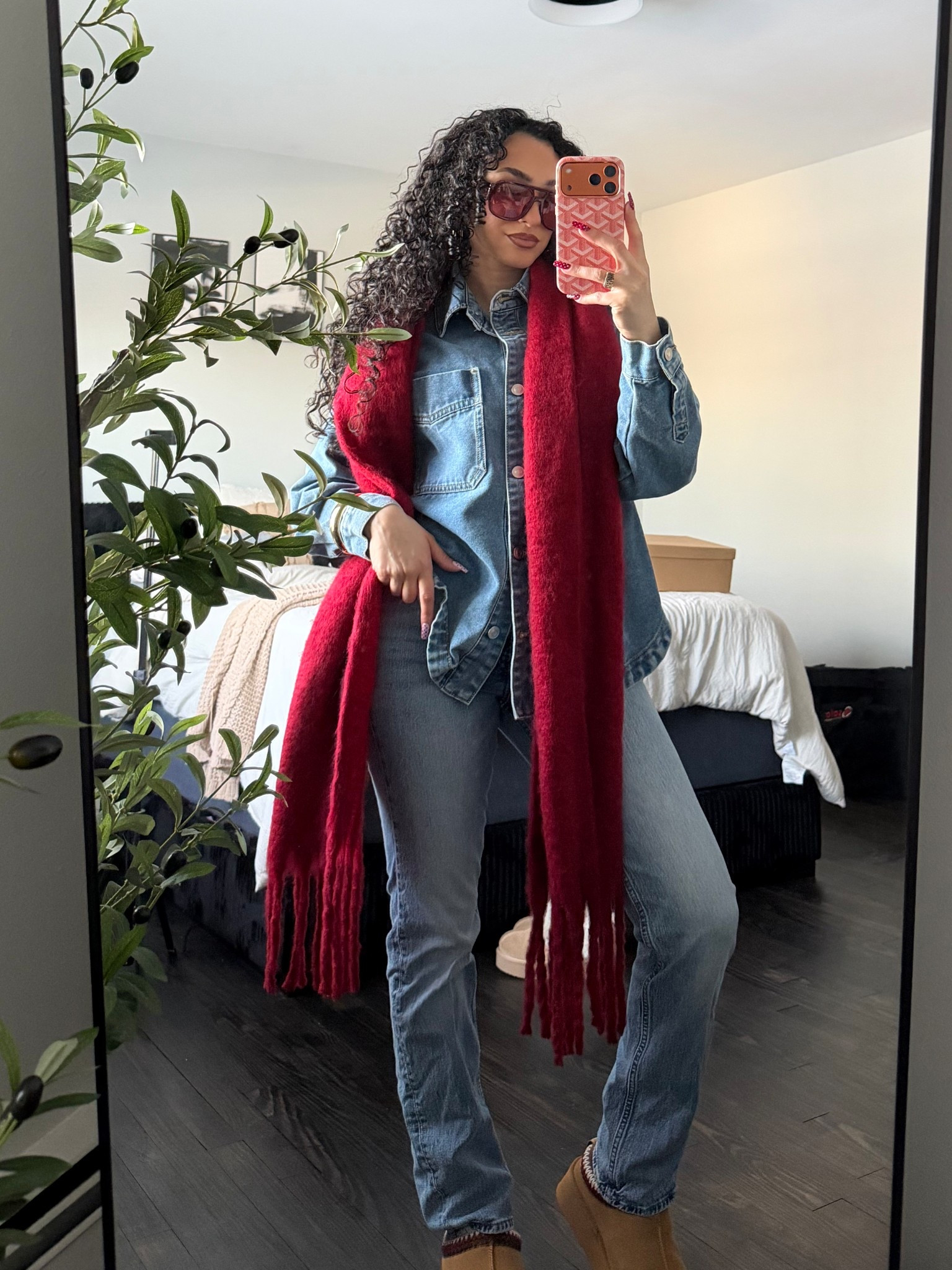 I love a denim on denim outfit especially when I can add a pop of color to it too 

#LTKPetite #LTKootd #LTKSeasonal