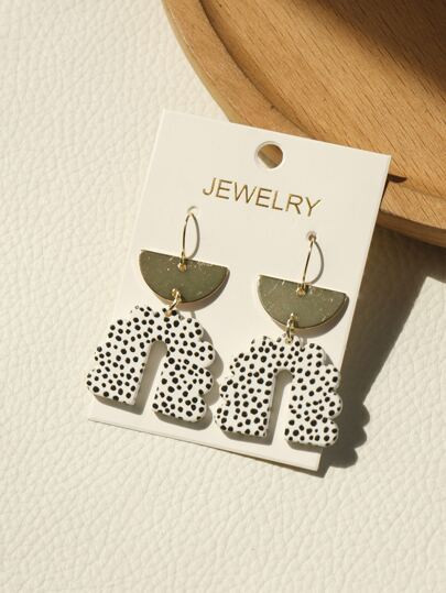 Polka Dot Pattern Drop Earrings
   SKU: sj2203226620496136      
          (72 Reviews)
         ... | SHEIN
