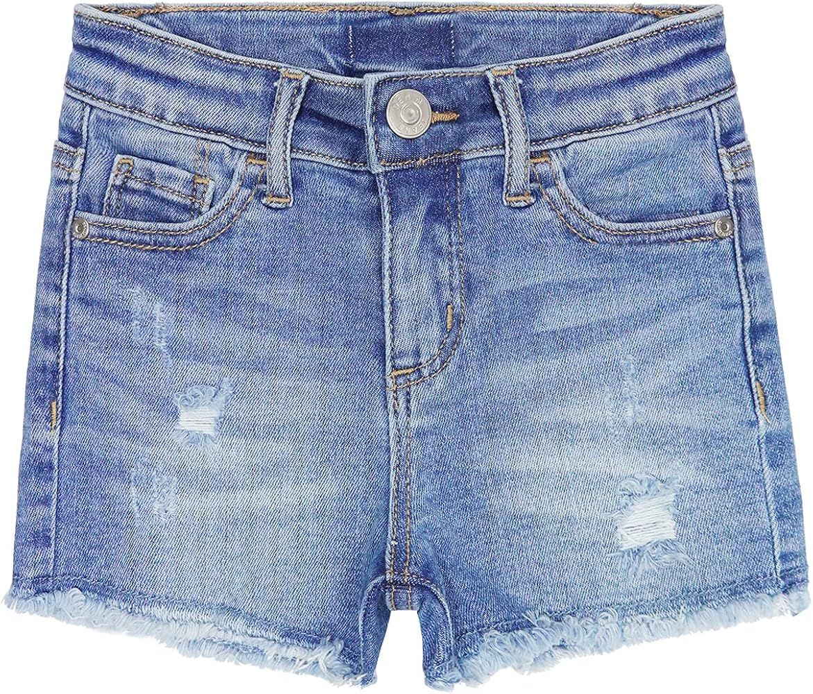 KIDSCOOL SPACE Girls Slim-fit Denim Shorts,Ripped Simple Design Summer Half Jeans Pants | Amazon (US)