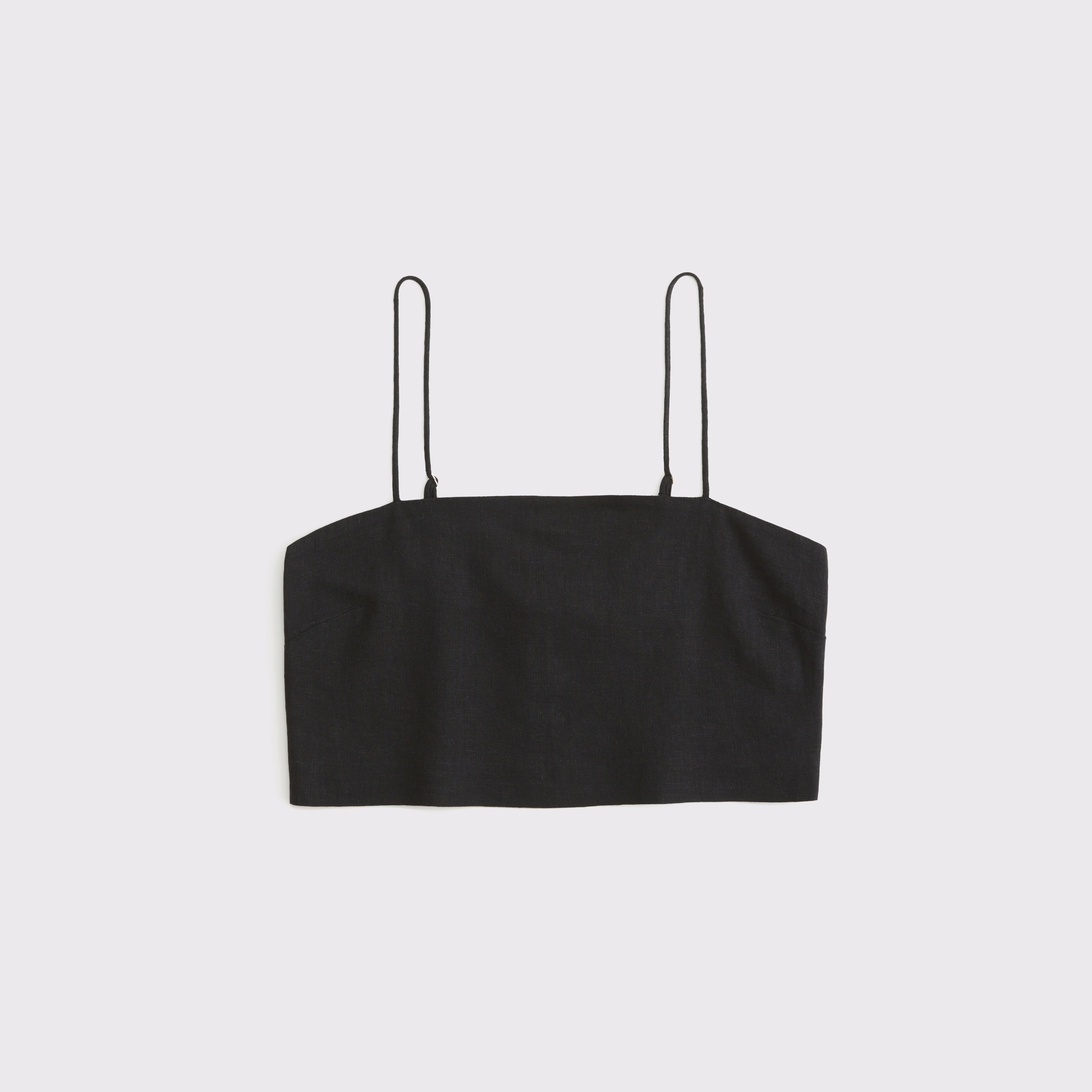 Cropped Linen-Blend Cami | Abercrombie & Fitch (US)