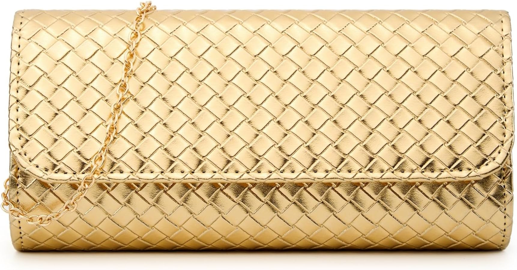 Woven Evening Bag Clutch Purses for Women Fashion PU Leather Crossbody Purse for Wedding Party an... | Amazon (US)