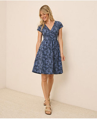 Pact Women's Fit & Flare Crossover Dress - Macy's | Macy's