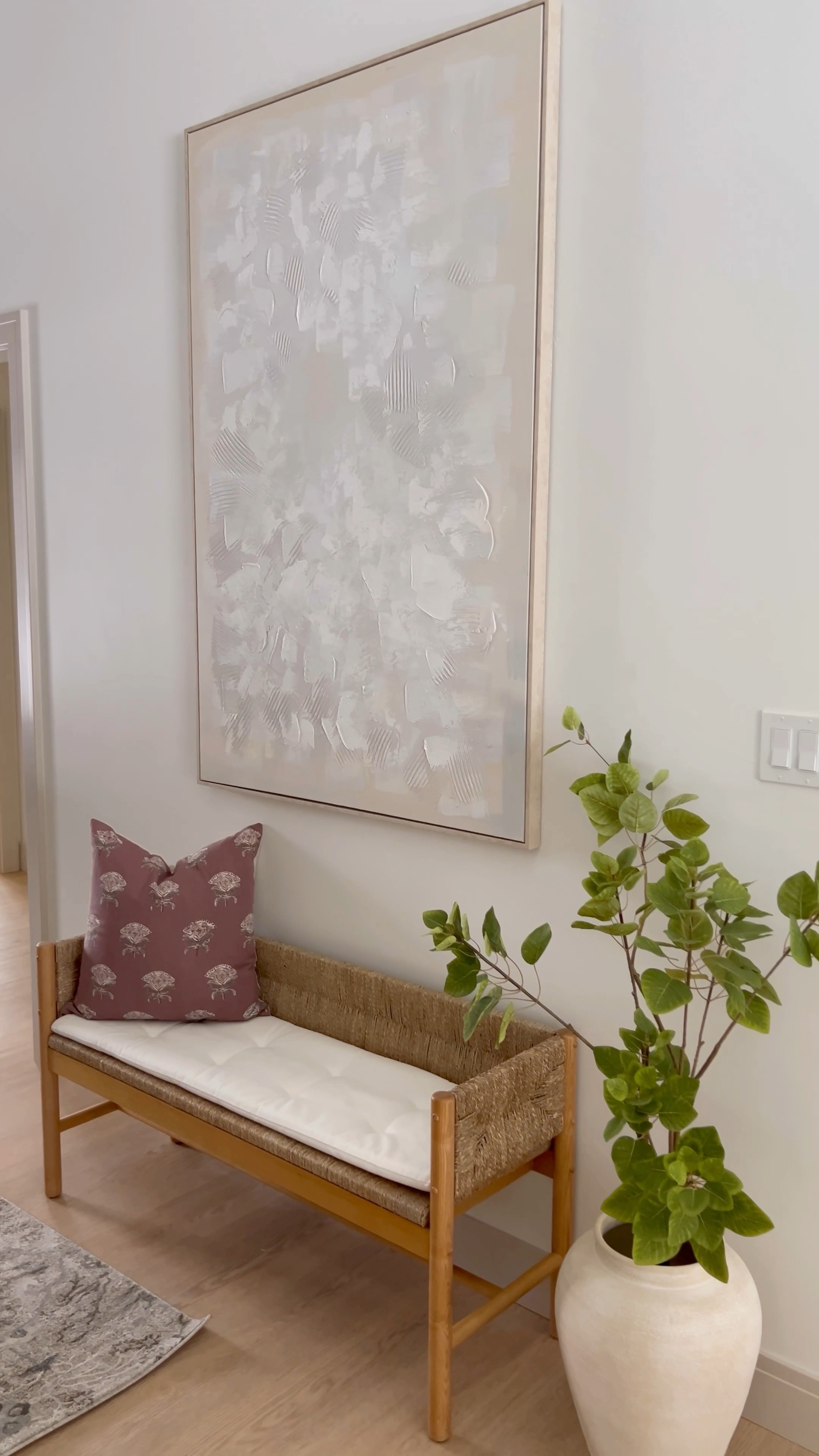 Entryway links! Use code REMI for extra off the runner!
Looove this bench at the end of a bed or in a smaller entry like here! Entryway decor • runner • pendant light 

#LTKhome #LTKSeasonal #LTKstyletip