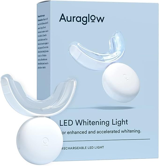 AuraGlow Teeth Whitening Light, 10X More Powerful LED Light, Accelerate Whitening Results | Amazon (US)