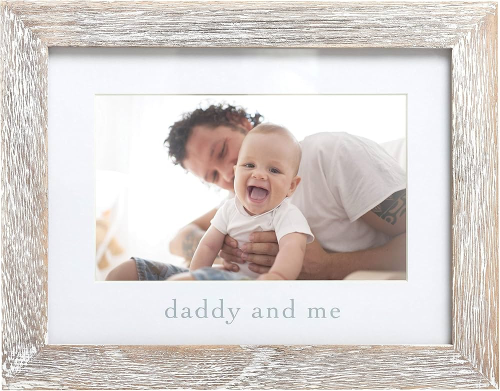 Pearhead Daddy and Me Baby Picture Frame, Gender-Neutral Dad and Baby Picture Frame, Baby Girl or... | Amazon (US)