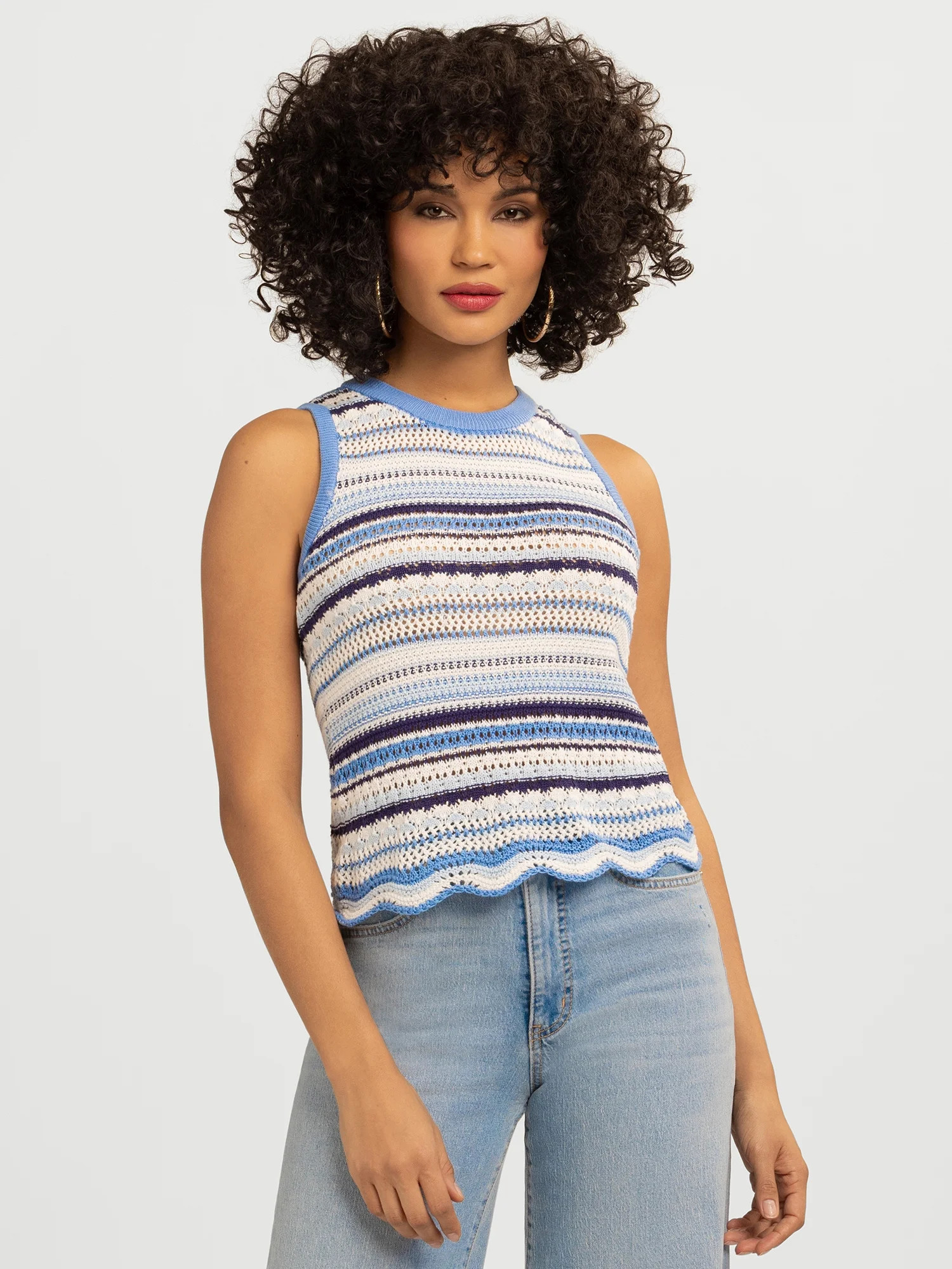 Jessica Simpson Women's Kairi Sweater Tank, Sizes XS-X4 | Walmart (US)