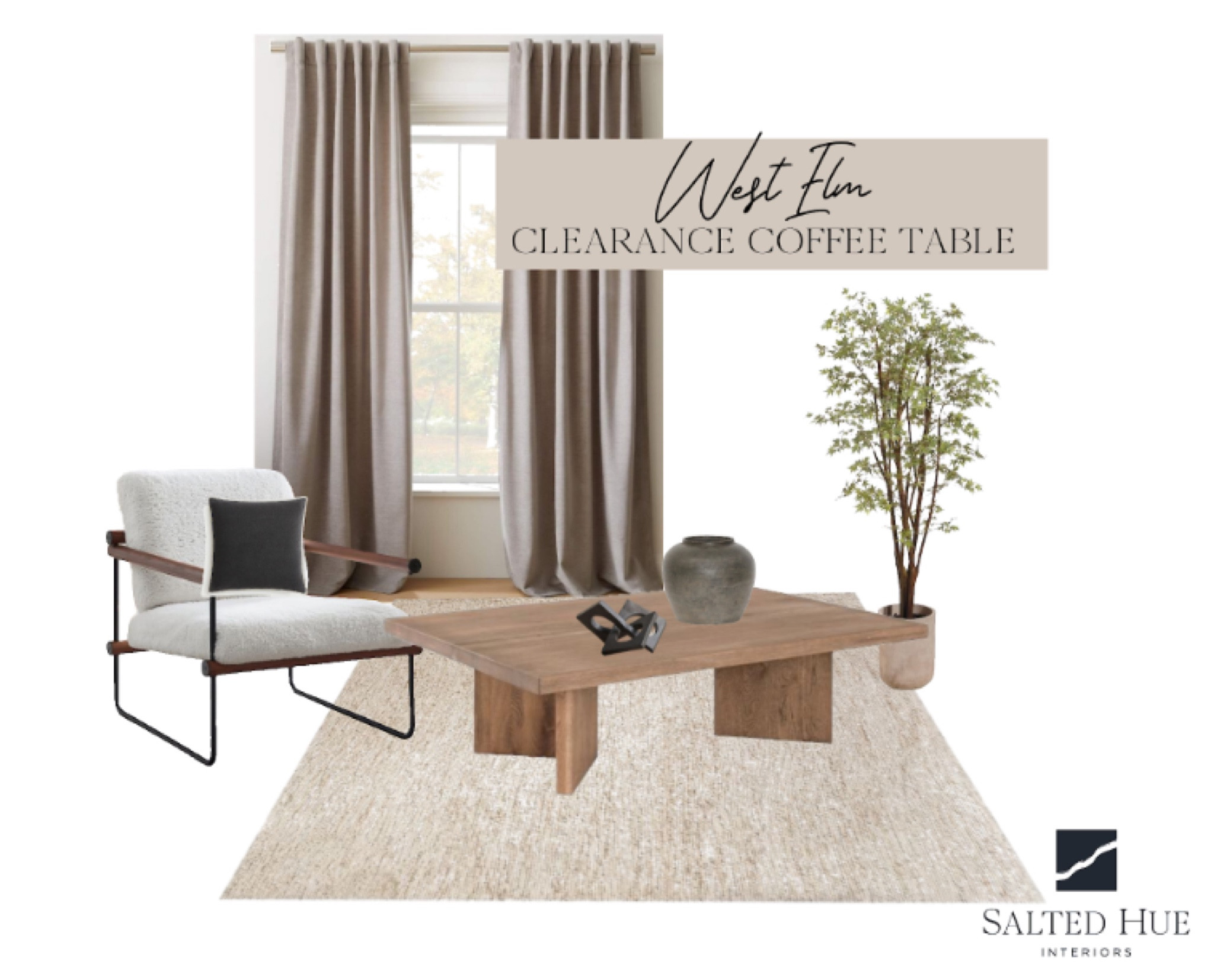 Check out this clearance West Elm coffee table! We love these West Elm items. They are perfect with Black Friday coming up! 

#LTKunder100 #LTKstyletip #LTKhome