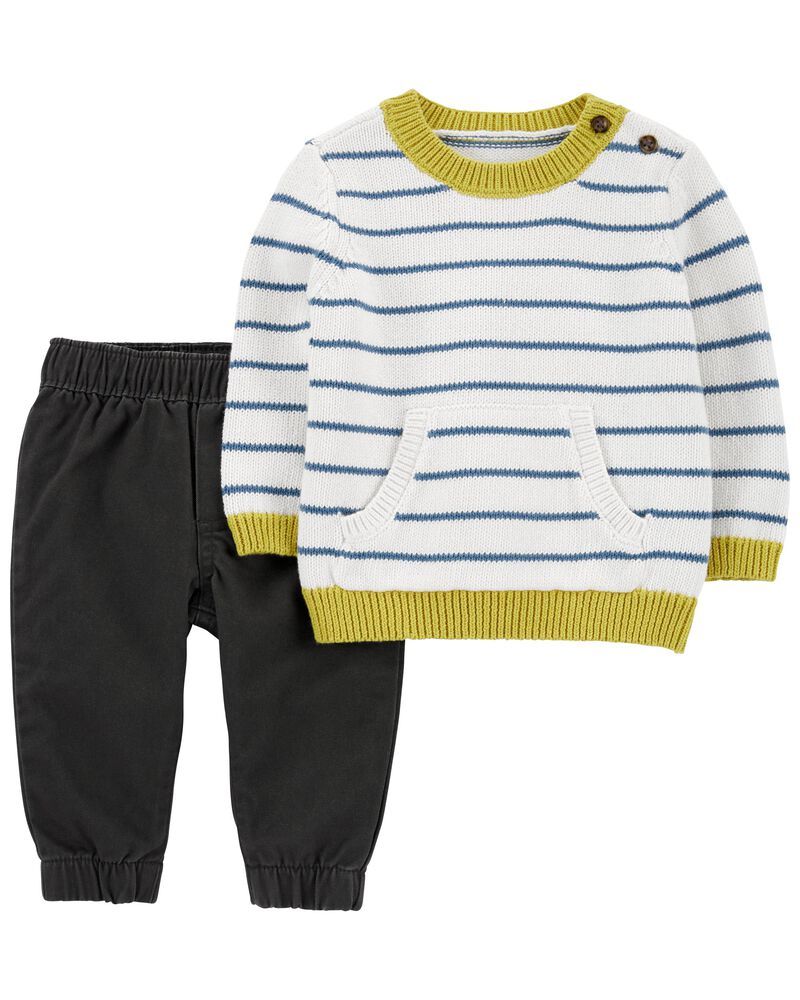 2-Piece Striped Sweater & Pant Set | Carter's