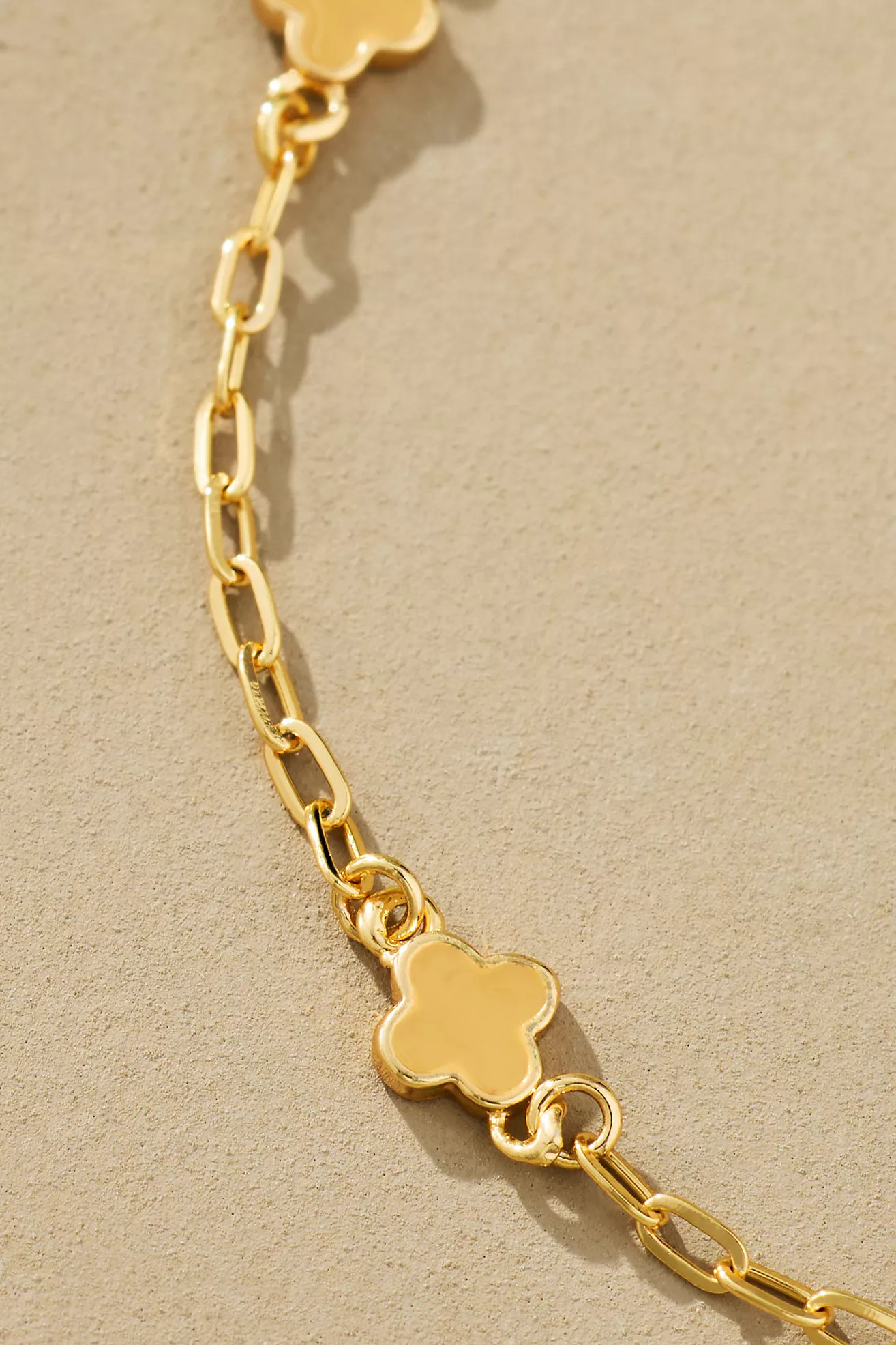 Tiny Clover Chain Necklace | Anthropologie (US)