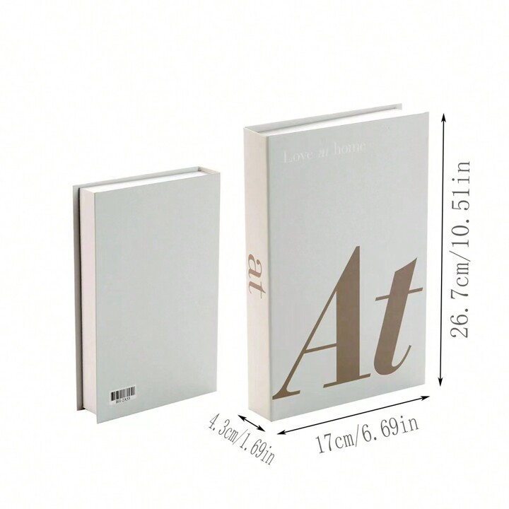 1pc Foldable Faux Book Decor With Creative English Text Pattern | SHEIN