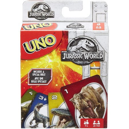 Jurassic World Uno Card Game Family Fun Multiplayer | Walmart (US)