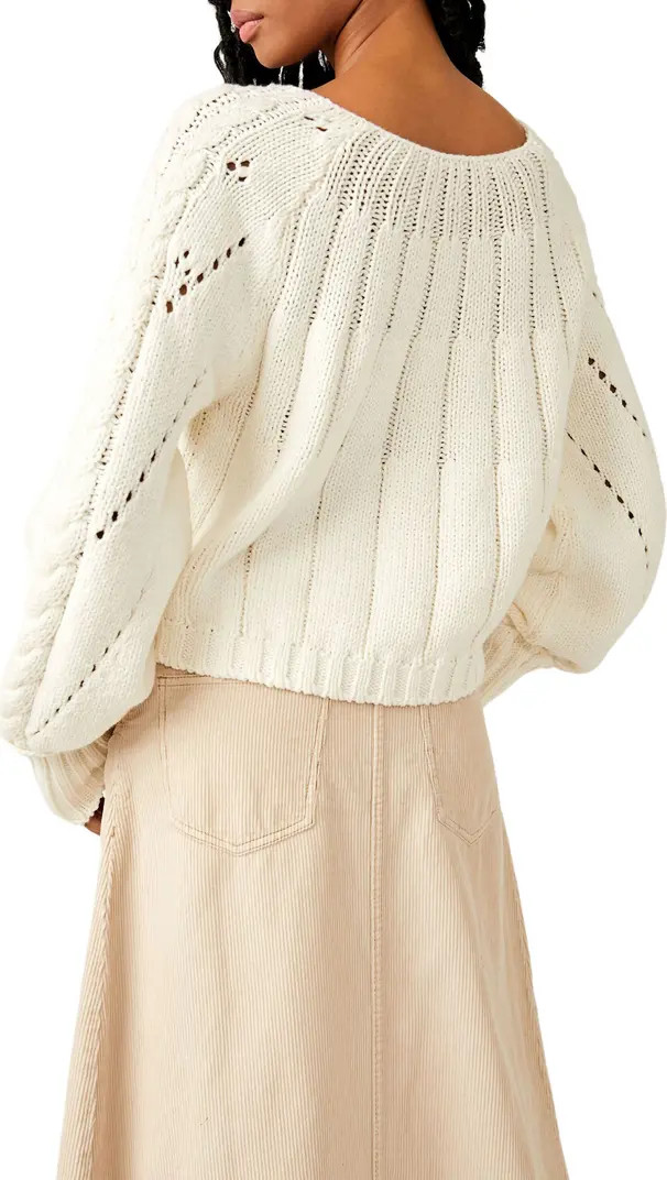 Sandre Cable Stitch Pullover Sweater | Nordstrom