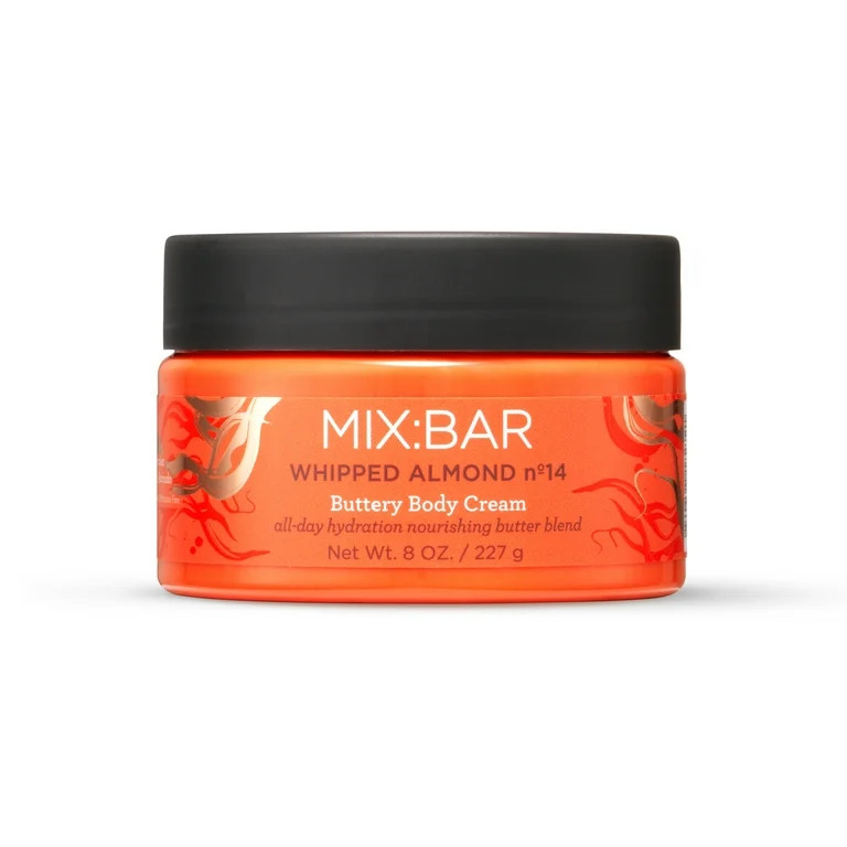 MIX:BAR Whipped Almond Moisturizing Body Cream with Shea Butter, 8oz | Walmart (US)