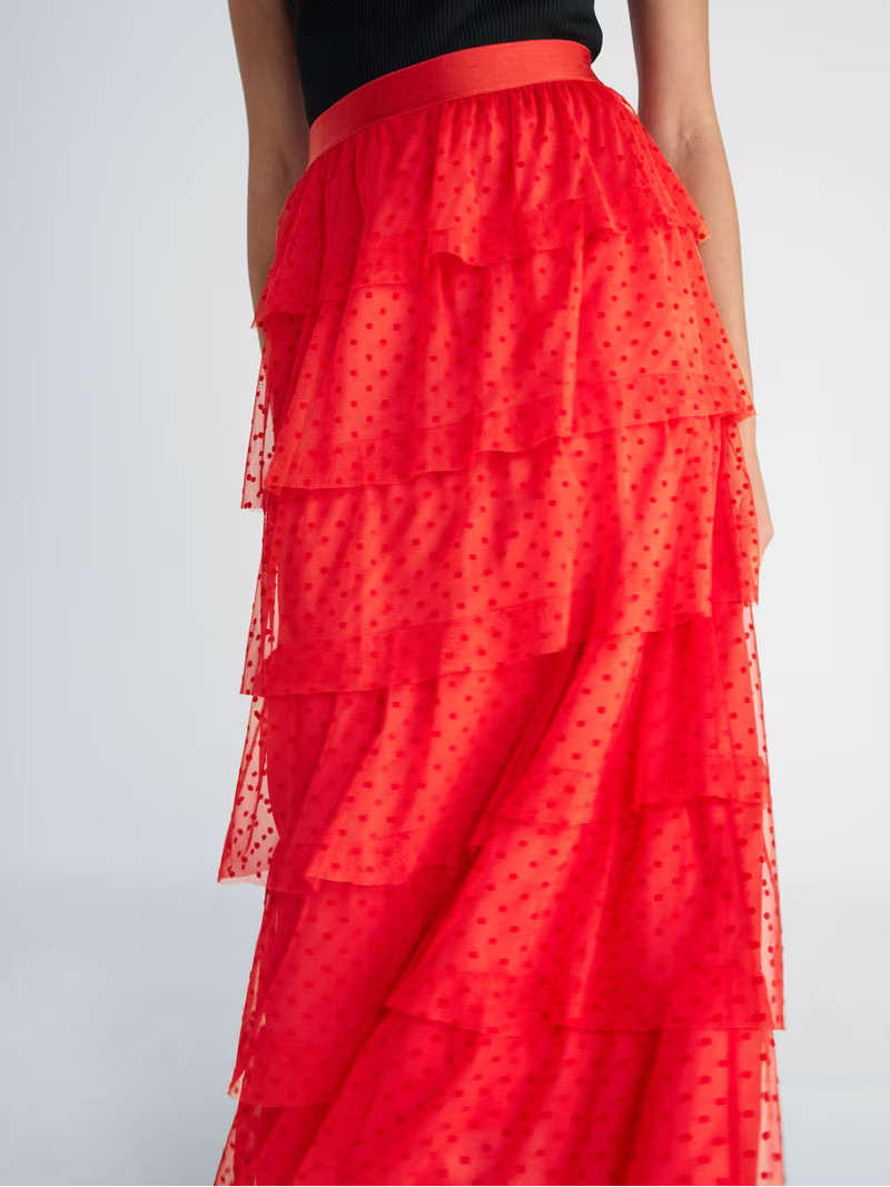 Scoop Women's Swiss Dot Maxi Skirt, Sizes XS-XXL | Walmart (US)