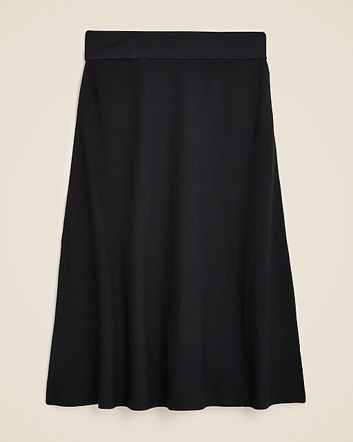 Foldover sweater midi skirt in merino wool blend | J. Crew US