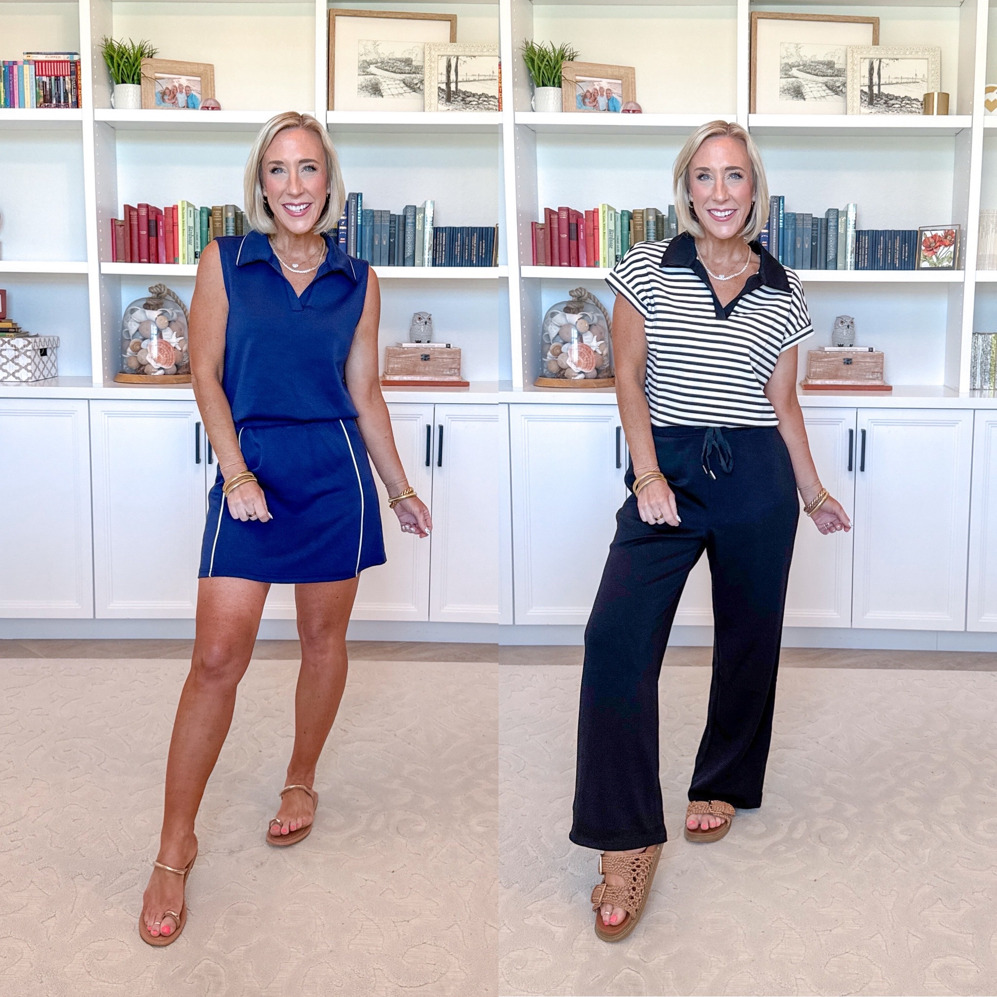 Vacation looks From travel to resort * 2-Piece Sleeveless Skort Set - size small. 10 colors. Cap Sleeve Polo & Wide Leg Pants 2-Piece Set - size small. 16 colors. 

 

#LTKOver40 #LTKSeasonal #LTKTravel