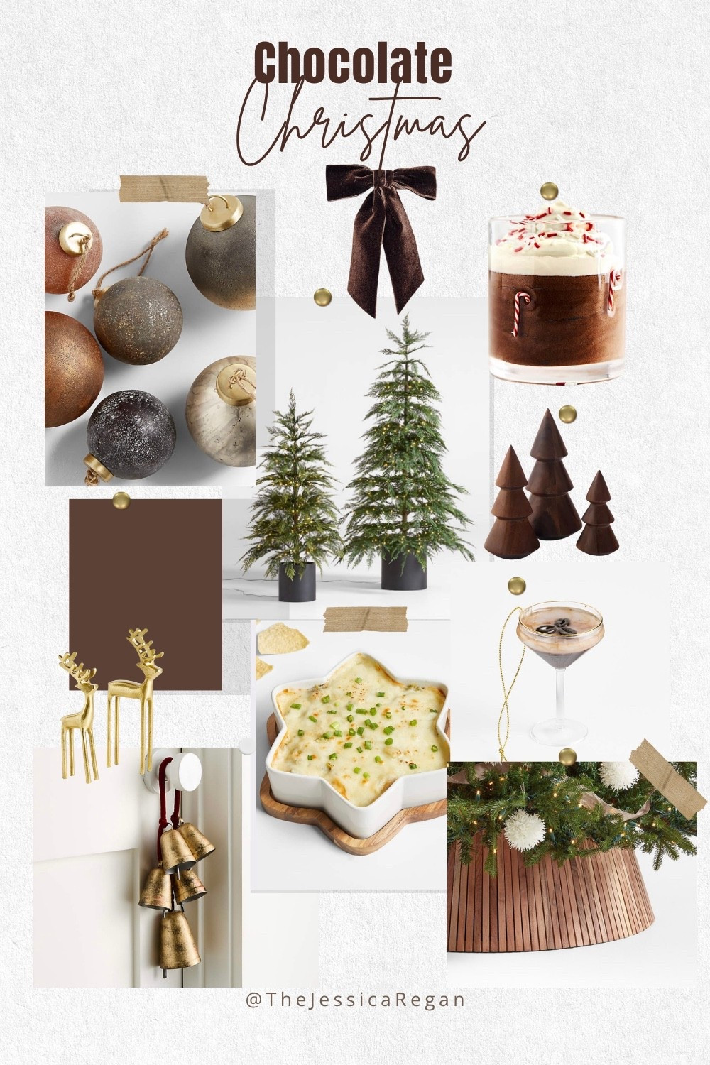 Rich, cozy, and a little unexpected 🍫✨ Say hello to Chocolate Christmas — the luxe holiday trend taking over this season. Think deep mocha tones, velvet ribbons, golden accents, and that warm, moody glow that makes everything feel elevated (and edible 😋).

If you’re craving a break from the classic red + green, this neutral holiday palette is the perfect mix of cozy + chic.

Would you try a chocolate-inspired Christmas color scheme this year?👇

🎄 #ChocolateChristmas #NeutralChristmasDecor #ChristmasMoodBoard #HolidayHomeDecor #CozyChristmasVibes #WarmMinimalism #ElegantHolidayDecor #ChristmasDecorInspo #BrownAesthetic #VelvetBowTrend #Christmas2025Decor #ModernHolidayStyle #MoodyChristmas #HomeStylingInspo


#LTKHome #LTKSeasonal #LTKHoliday