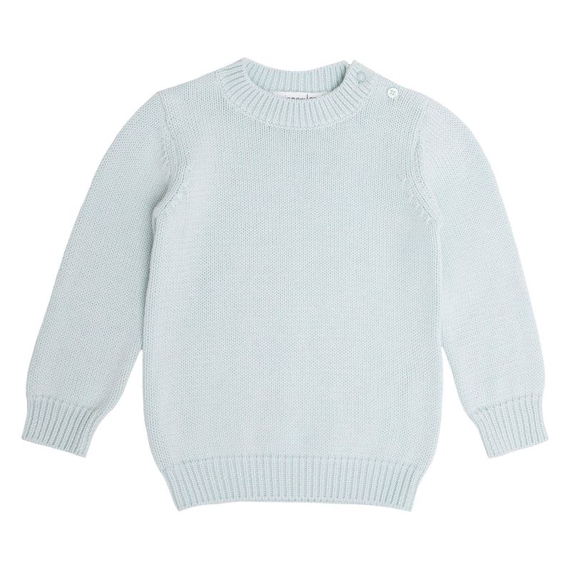 light blue knit sweater | minnow