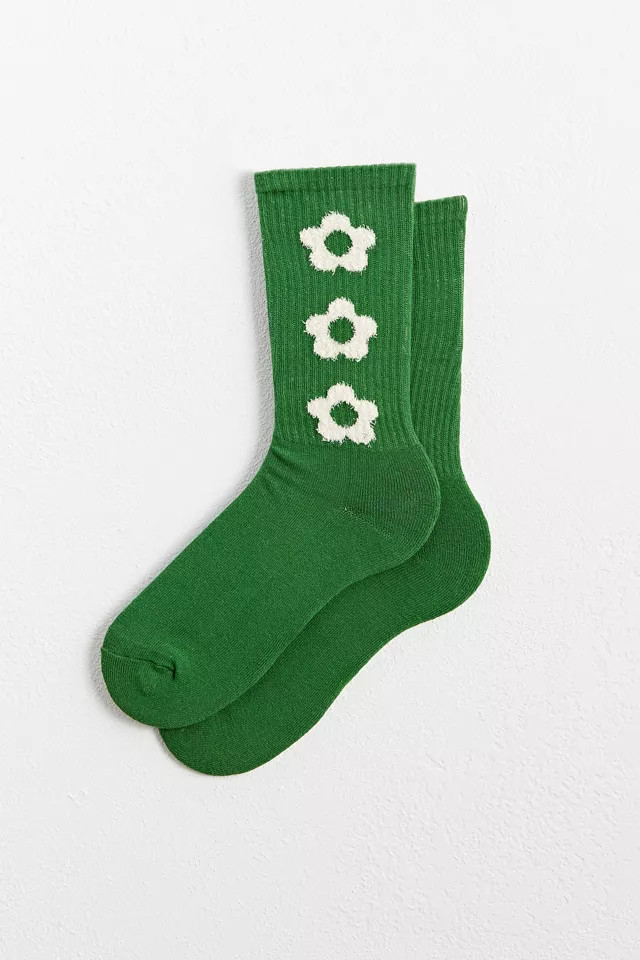 Repeat Flower Crew Sock | Urban Outfitters (US and RoW)