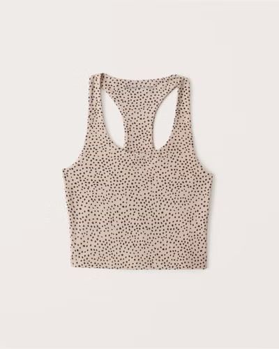 Animal Print Seamless Racerback Scoopneck Tank | Abercrombie & Fitch (US)