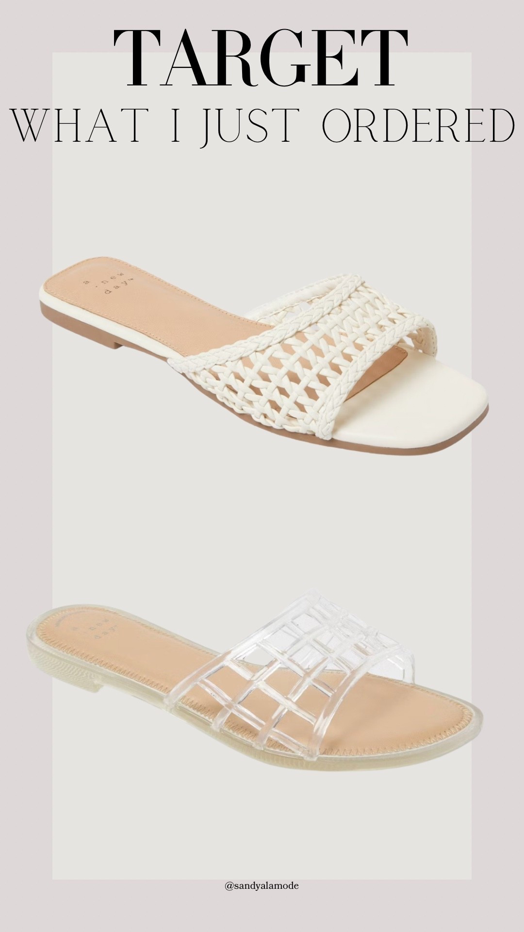 Target new sandals // summer shoes // jelly slide sandals // woven sandals

#LTKSeasonal #LTKSaleAlert #LTKootd