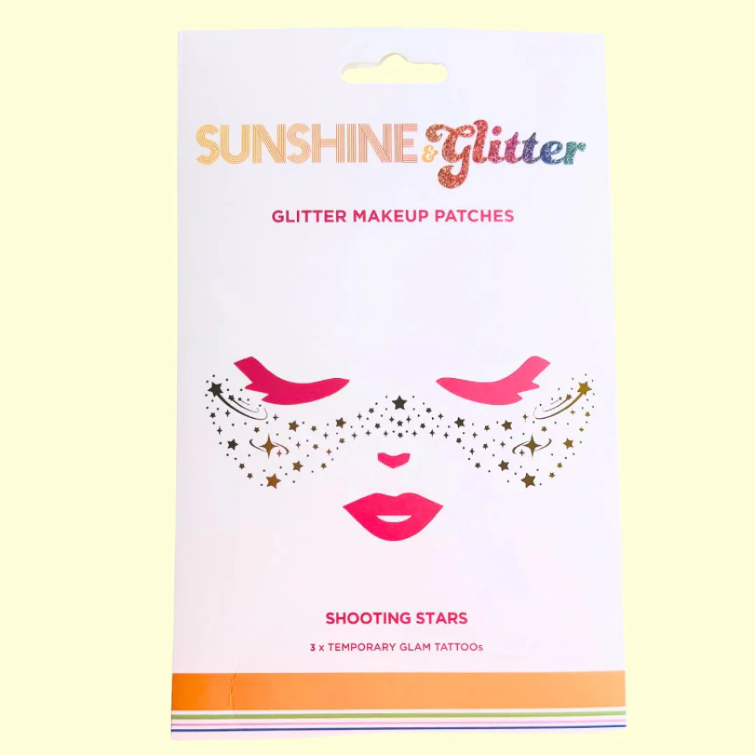 Sunshine & Glitter Face Tattoo - SHOOTING STARS | Sunshine & Glitter
