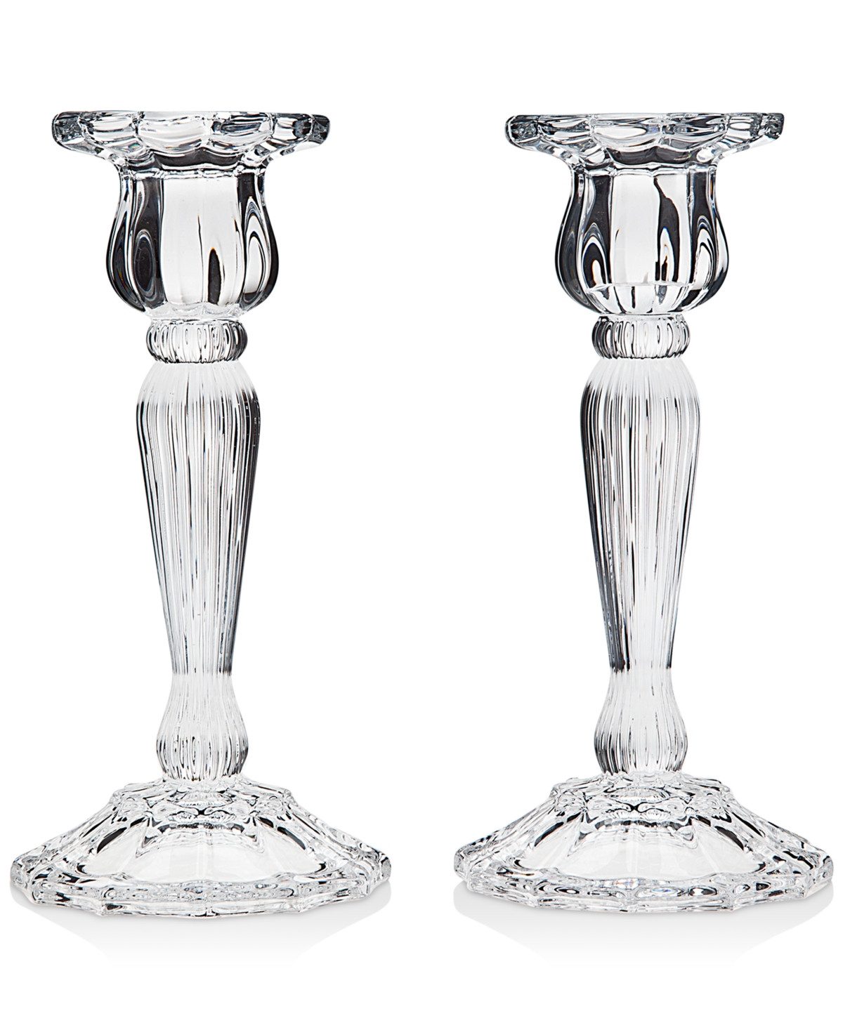 Godinger Lighting by Design Triumph 2-Pc. Candlestick Set - Clear | Macy's