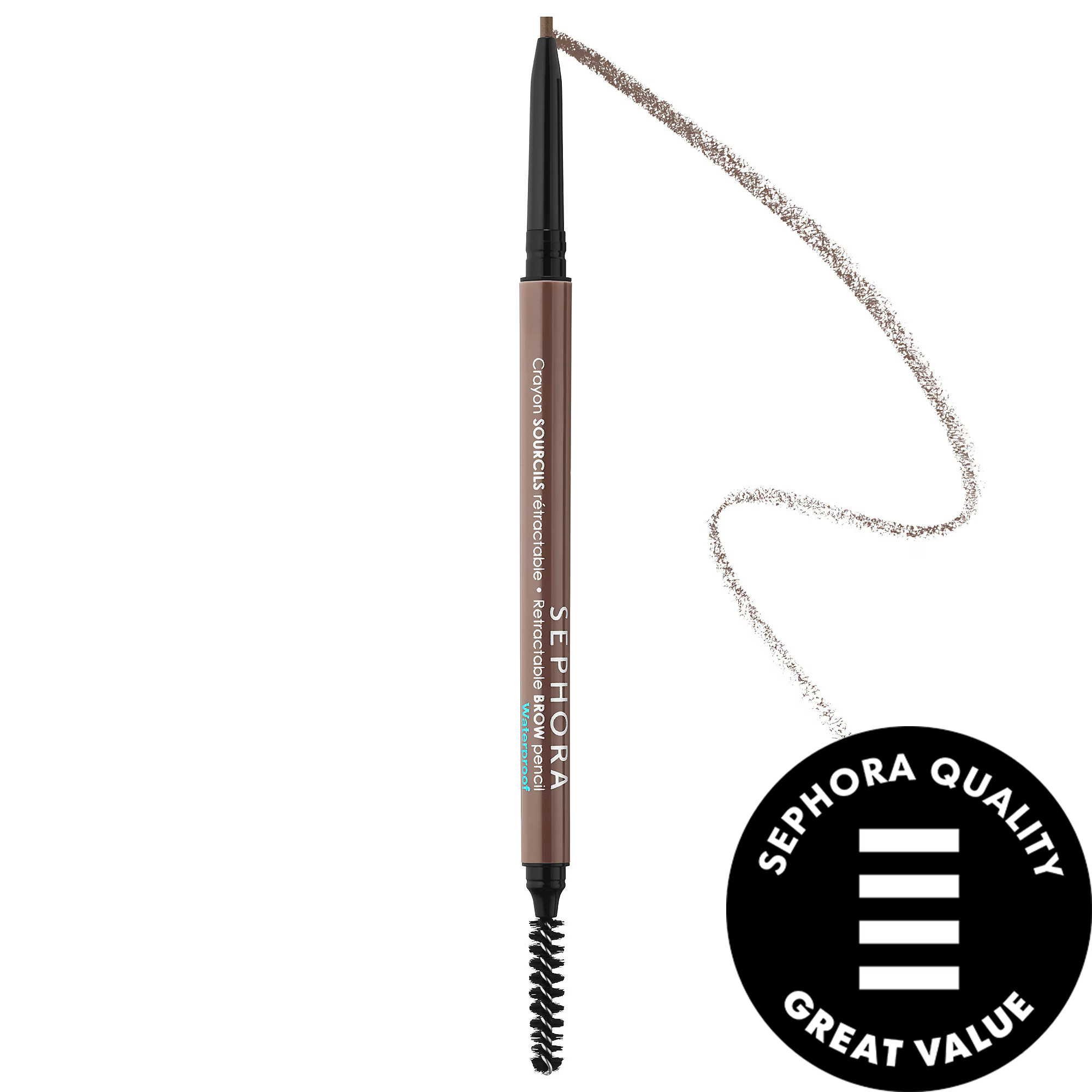 SEPHORA COLLECTION Retractable EyeBrow Pencil - Waterproof 1.25 Neutral Gray Brown 0.003 oz/ 0.08 g | Sephora (US)