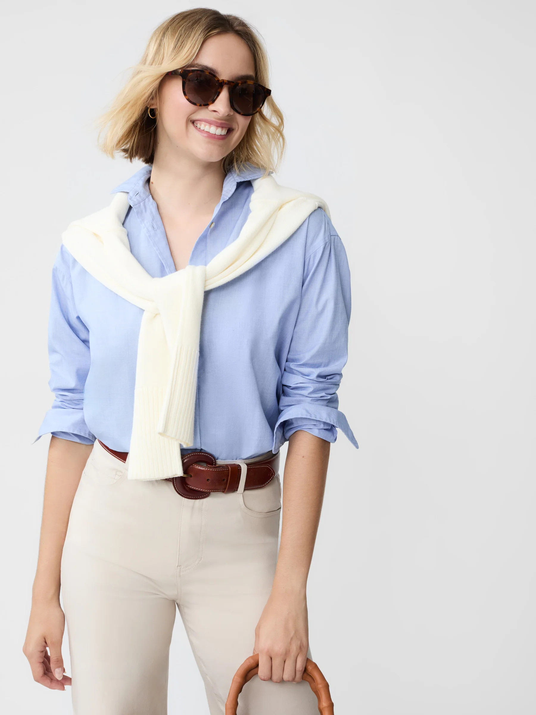 Blue Finn Shirt | Women's Tops  | J.McLaughlin | J.McLaughlin