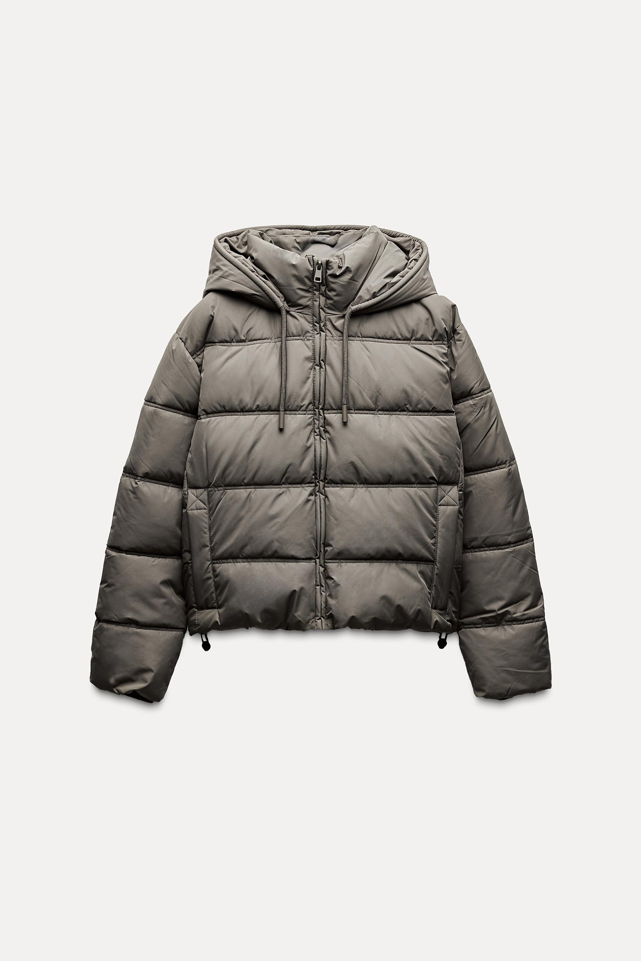 WATER AND WIND PROTECTION SHORT QUILTED ANORAK | Zara US