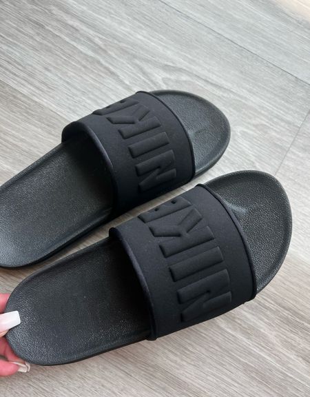 Love love love these black slides so much!! They’re so comfortable!!! And it’s because of their dual density foam footbed!! Can’t recommend them enough!!! And they come in multiple colors! #slides #sandals #shoes #summershoes #poolday 

#LTKFind #LTKshoecrush #LTKunder50