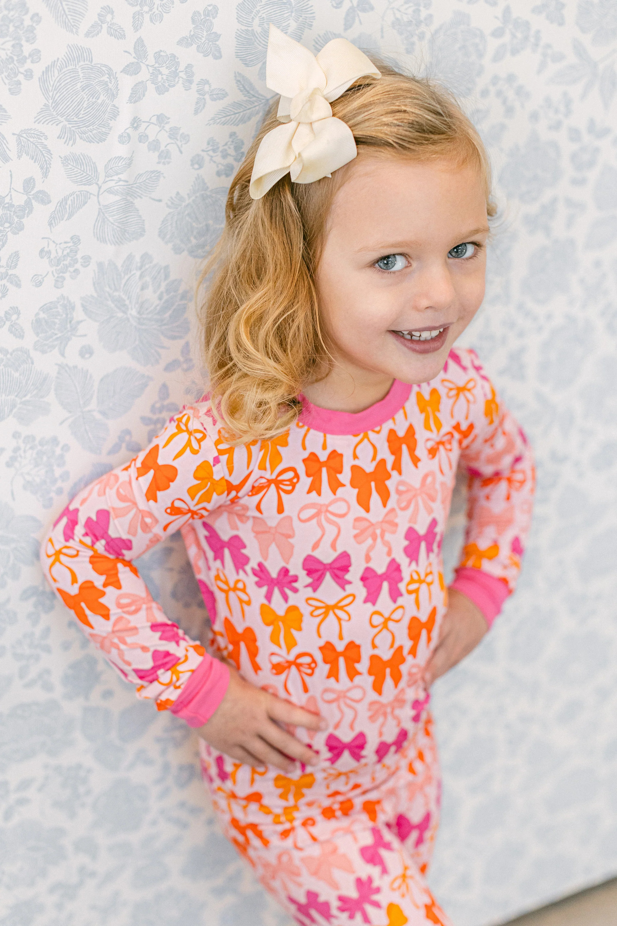 Fall Bows Premium PJ Set | Poppy Kids Co