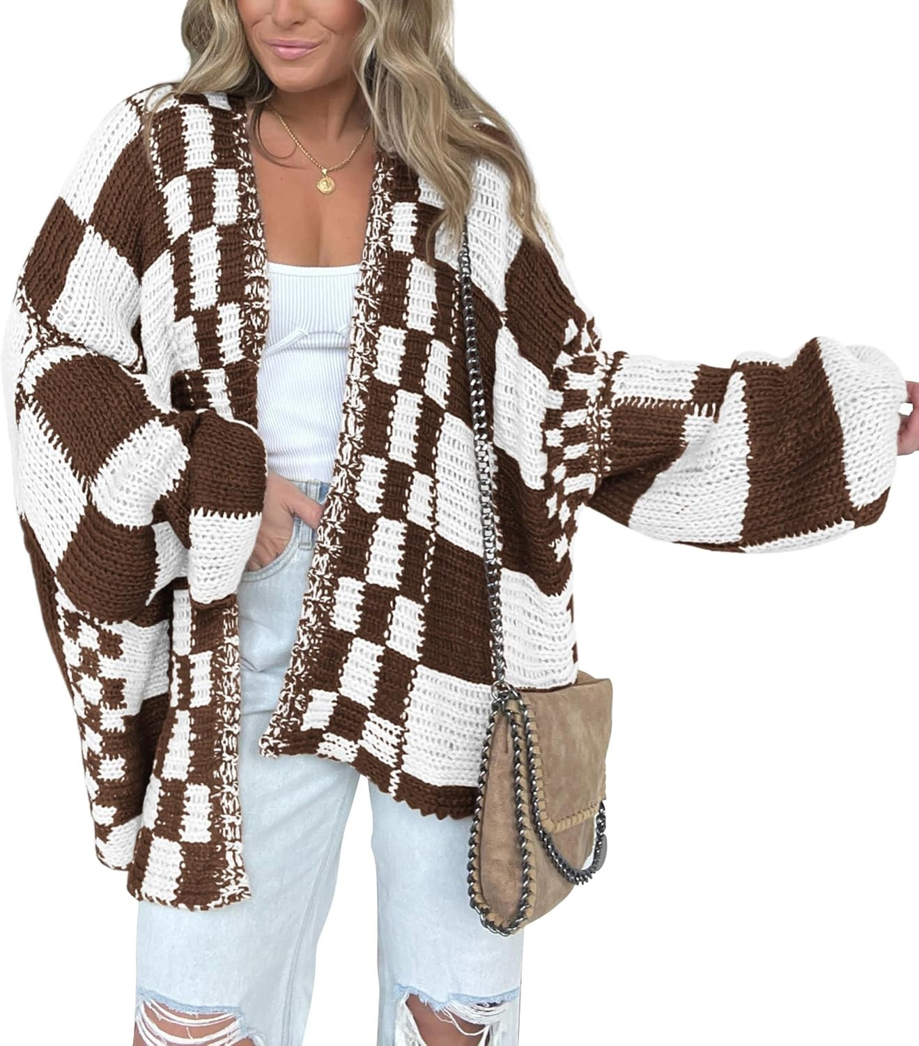 BTFBM Casual Cardigan Sweater for Women Fall 2026 Long Sleeve Sweaters | Amazon (US)