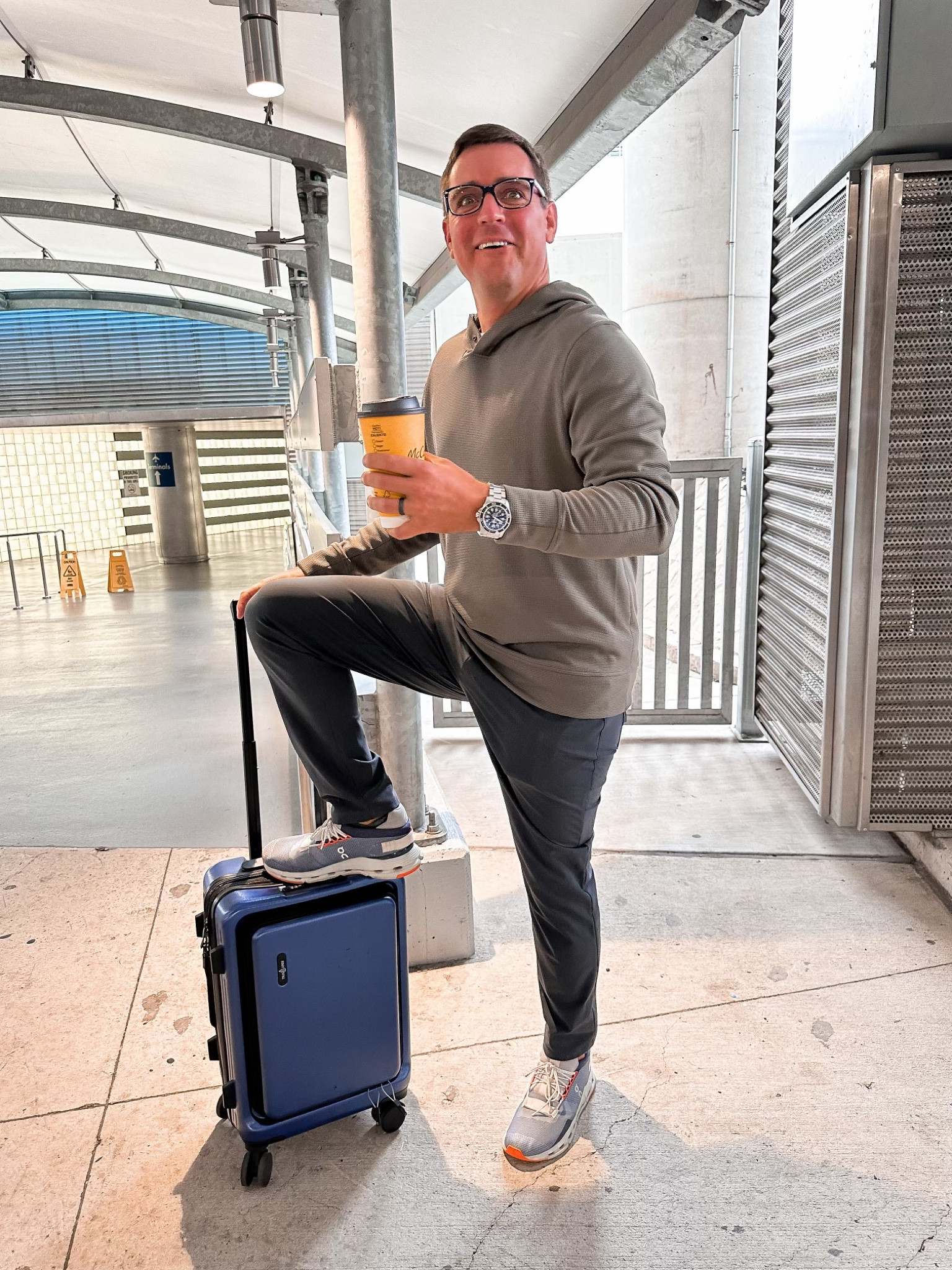 Brett’s travel outfit!
License to Train Hoodie from LuluLemon
Surge Jogger from LuluLemon 
Cloudnova sneaker
TravelArim carry on luggage from Amazon

#LTKfindsunder100 #LTKtravel #LTKstyletip