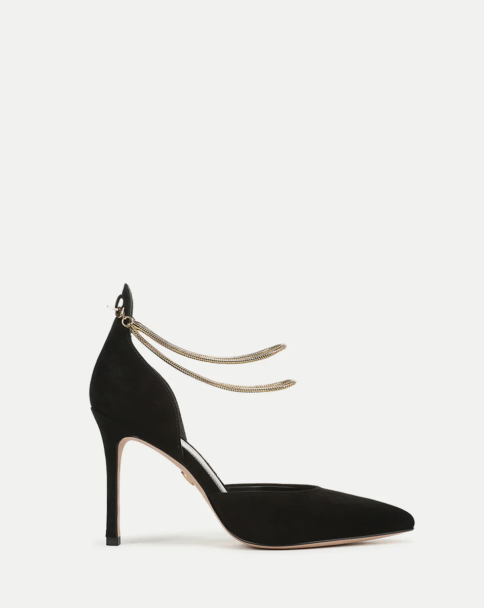 Veronica Beard Leandra Chain Pump Black | Veronica Beard