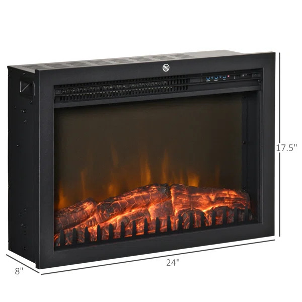 Shenzhen 24'' W Electric Fireplace Insert | Wayfair North America